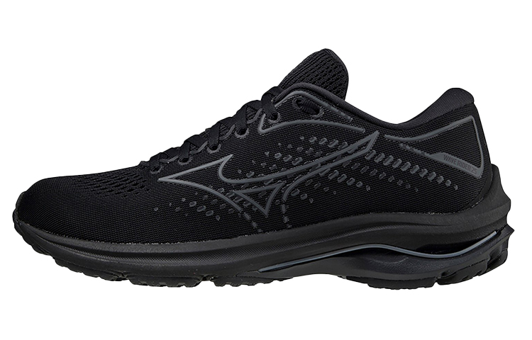 (Women) Mizuno Wave Rider 25 'Black Quiet Shade'  J1GD210335