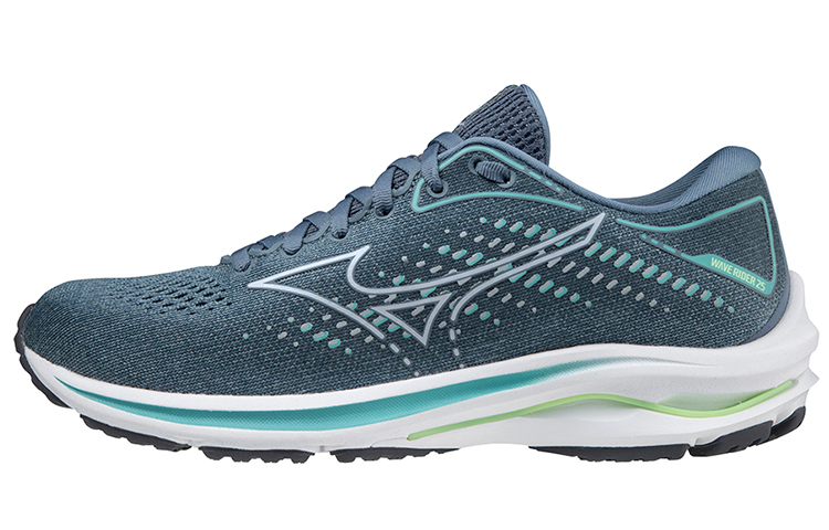 (Women) Mizuno Wave Rider 25 'Quarry Pearl Blue'  J1GD210323