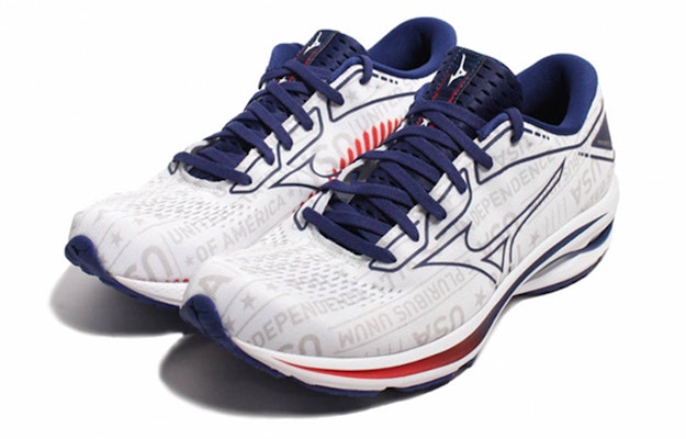 (W) Mizuno Wave Rider 25 'Blanco Azul' J1GD215219 Lookbook (W) Mizuno Wave Rider 25 'Blanco Azul' J1GD215219