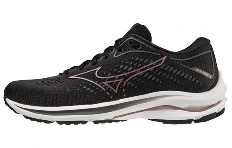 (Women) Mizuno Wave Rider 25 Super Wide 'Black Purple'  J1GD210644
