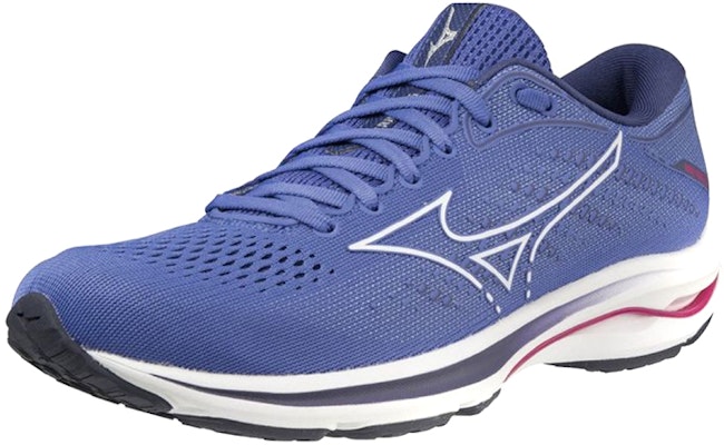 (W) Mizuno Wave Rider 25 Super Wide 'Biru Putih' J1GD210600 Lookbook (W) Mizuno Wave Rider 25 Super Wide 'Biru Putih' J1GD210600
