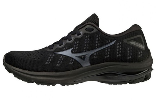 (Women) Mizuno Wave Rider 25 Waveknit 'Black' J1GD217515 Buy (Women) Mizuno Wave Rider 25 Waveknit 'Black' J1GD217515