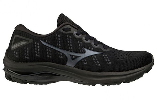 (W) Mizuno Wave Rider 25 Waveknit 'Hitam' J1GD217515 Order (W) Mizuno Wave Rider 25 Waveknit 'Hitam' J1GD217515