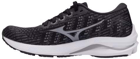 (Women) Mizuno Wave Rider 25 Waveknit 'Black Grey' J1GD217590 (Women) Mizuno Wave Rider 25 Waveknit 'Black Grey' J1GD217590