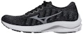 (W) Mizuno Wave Rider 25 Waveknit 'Hitam Kelabu' J1GD217590