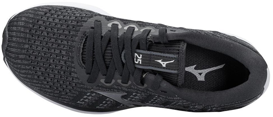 (Women) Mizuno Wave Rider 25 Waveknit 'Black Grey' J1GD217590 Order (Women) Mizuno Wave Rider 25 Waveknit 'Black Grey' J1GD217590