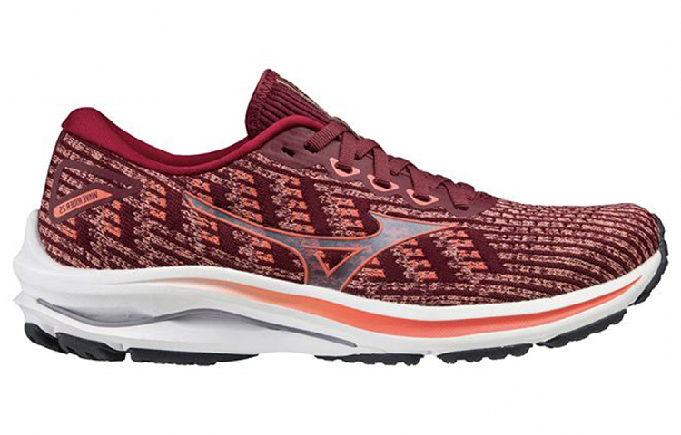 Order (W) Mizuno Wave Rider 25 Waveknit 'Rojo Comfort' J1GD217763