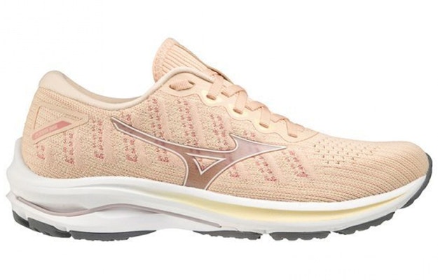 (W) Mizuno Wave Rider 25 Waveknit 'Merah Muda' Sepatu Lari J1GD217502 Order (W) Mizuno Wave Rider 25 Waveknit 'Merah Muda' Sepatu Lari J1GD217502