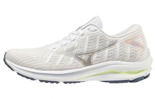 (Women) Mizuno Wave Rider 25 Waveknit Super Wide 'Grey White' J1GD217701 (Women) Mizuno Wave Rider 25 Waveknit Super Wide 'Grey White' J1GD217701