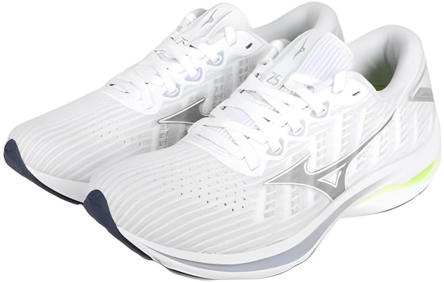 (W) Mizuno Wave Rider 25 Waveknit Super Wide 'Abu Putih' J1GD217701 Lookbook (W) Mizuno Wave Rider 25 Waveknit Super Wide 'Abu Putih' J1GD217701