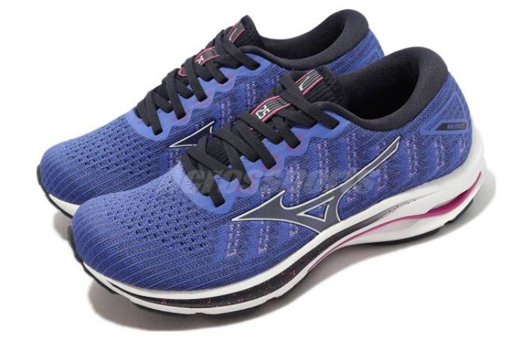 Shop (W) Mizuno Wave Rider 25 Waveknit Super Wide ''Blauw Wit'' J1GD217702