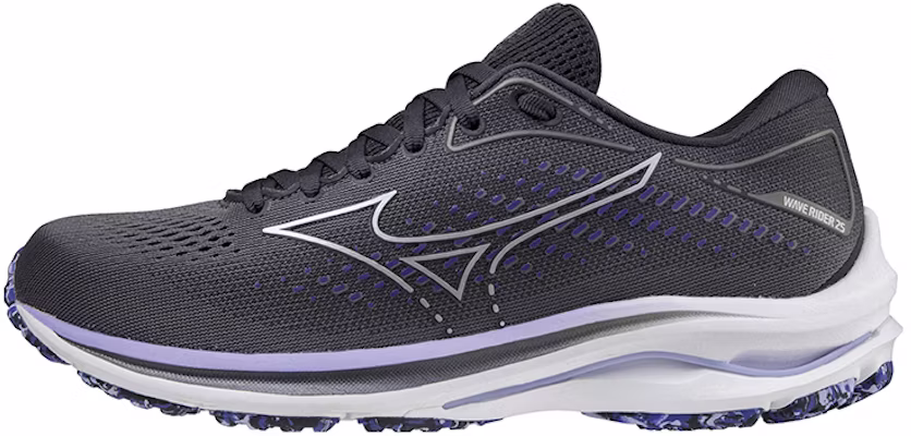 (W) Mizuno Wave Rider 25 Wide ''Schwarz Perle Violett Glow'' J1GD210693 Buy (W) Mizuno Wave Rider 25 Wide ''Schwarz Perle Violett Glow'' J1GD210693