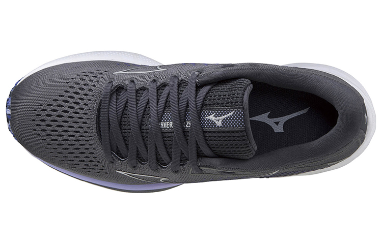 Lookbook (W) Mizuno Wave Rider 25 Wide ''Schwarz Perle Violett Glow'' J1GD210693