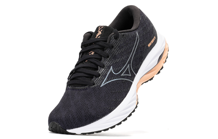 Lookbook Mizuno Wave Rider 26 耐磨輕便 低筒 跑步鞋 女款 粉黑