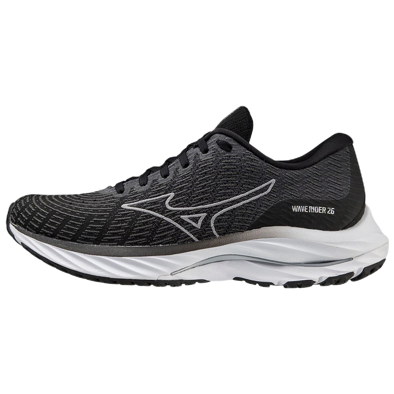 (Women) Mizuno Wave Rider 26 SSW 'Black White'  J1GD227722