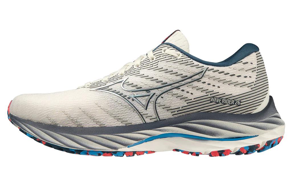 (Women) Mizuno Wave Rider 26 Super Wide 'White Blue'  J1GD226521