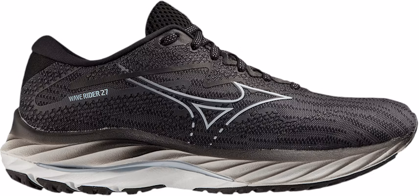 (W) Mizuno Wave Rider 27 'Ebony Snowcrest' Lelaki Perempuan Kasut Lari 411418-EY0G Buy (W) Mizuno Wave Rider 27 'Ebony Snowcrest' Lelaki Perempuan Kasut Lari 411418-EY0G