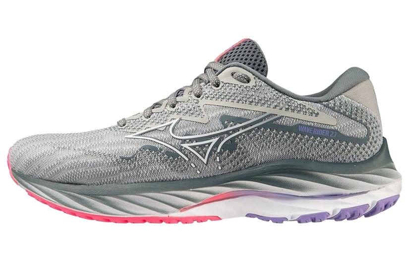 (Women) Mizuno Wave Rider 27 'Pearl Blue Hi-Vis Pink'  J1GD230621