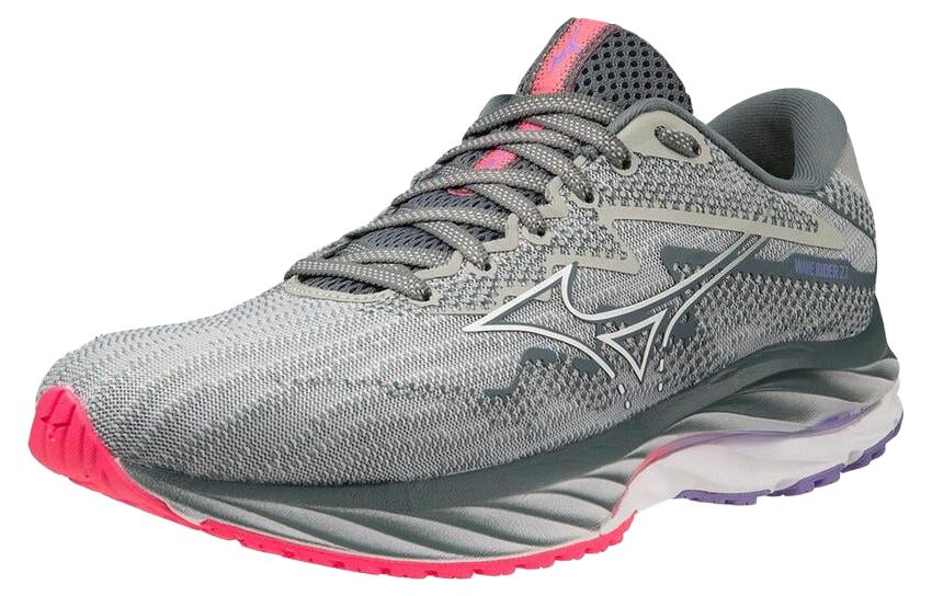 Lookbook (W) Mizuno Wave Rider 27 'Biru Mutiara Pink Hi-Vis' J1GD230621