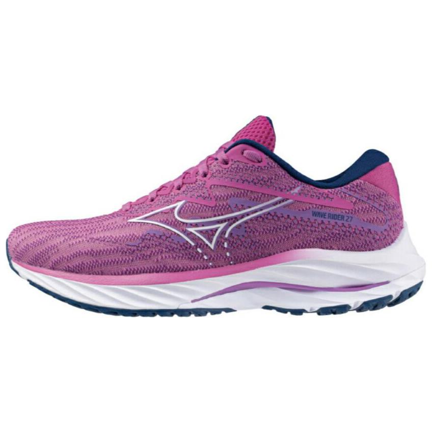 (Women) Mizuno Wave Rider 27 'Rosebud Navy Peony' J1GD230373