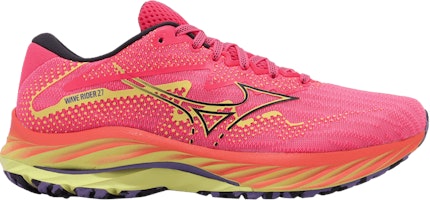 (Women) Mizuno Wave Rider 27 Super Wide 'High-Vis Pink' J1GD230624 (Women) Mizuno Wave Rider 27 Super Wide 'High-Vis Pink' J1GD230624