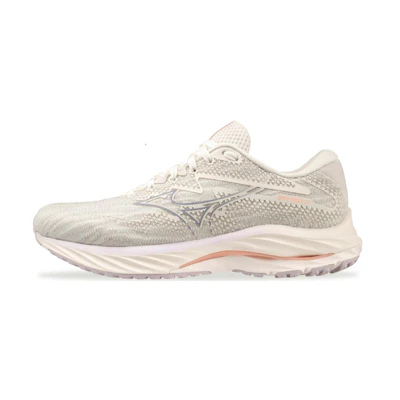 (W) Mizuno Wave Rider 27 Super Wide 'Snow White Silver Bullet'