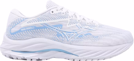 (Women) Mizuno Wave Rider 27 Super Wide 'White Cerulean' J1GD230676 (Women) Mizuno Wave Rider 27 Super Wide 'White Cerulean' J1GD230676
