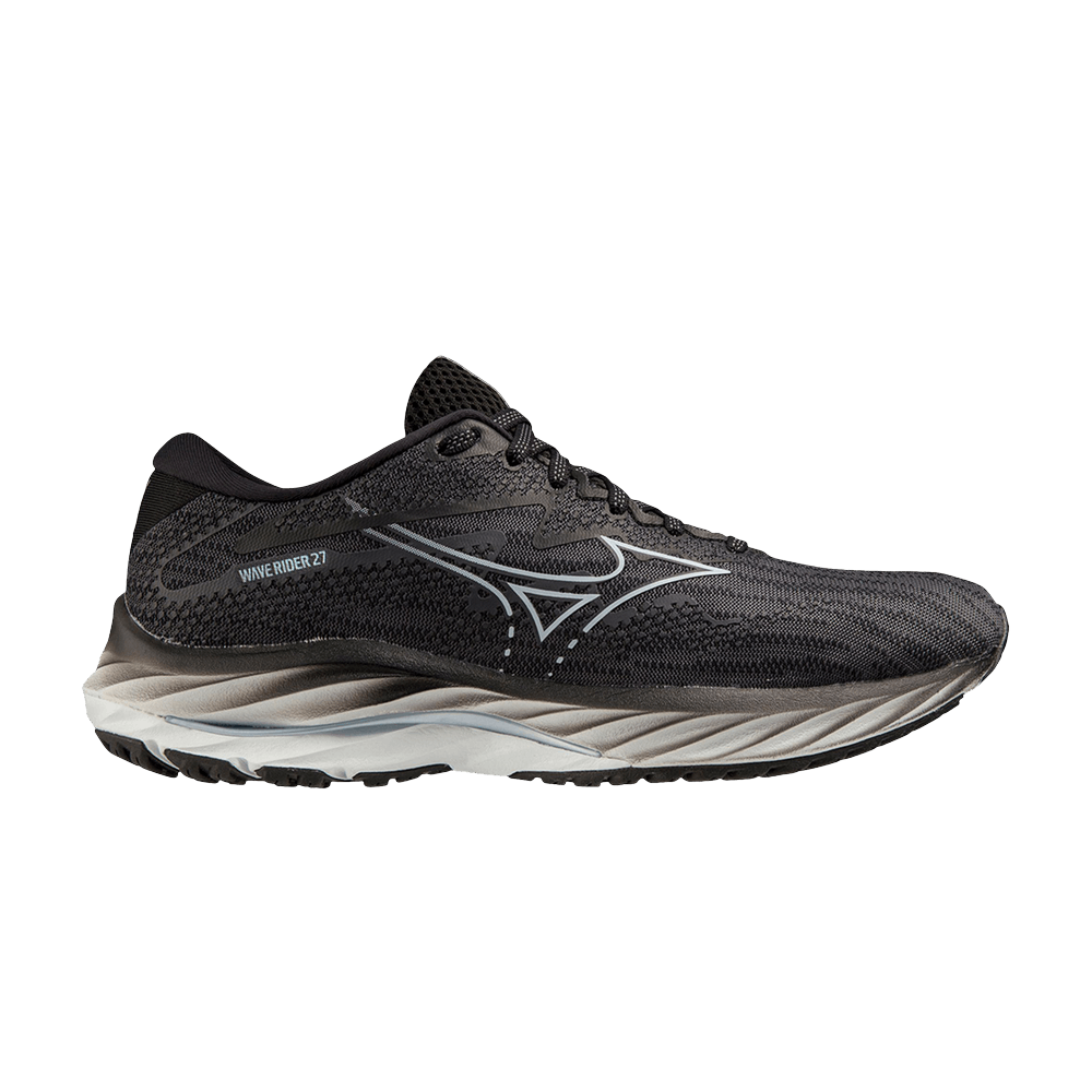 (Women) Mizuno Wave Rider 27 Wide 'Ebony Snowcrest'  411420-EY0G