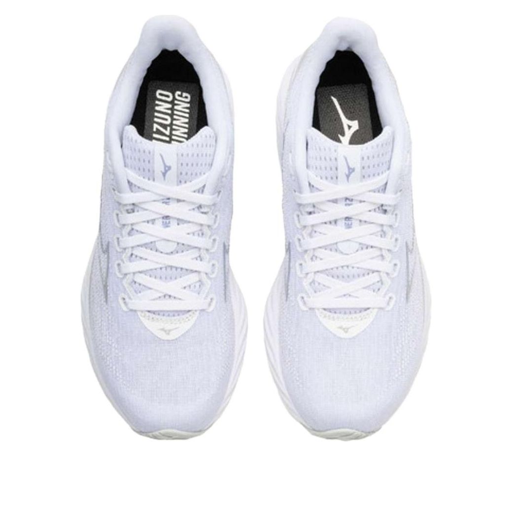 Lookbook (W) (女性用) ミズノ ウェーブ ライダー 28 スーパーワイド 'ホワイトパープル印象' J1GD240623 J1GD240623