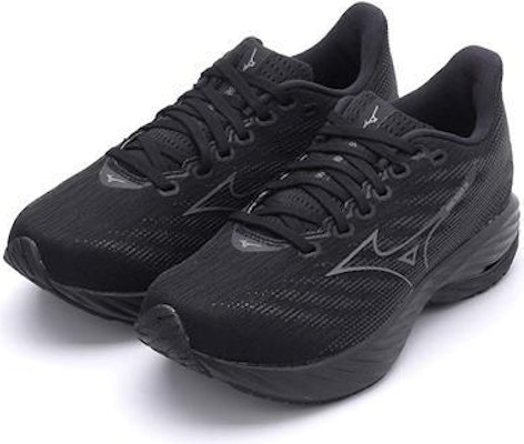 (W) Mizuno Wave Rider 28 Wide 'Hitam Shade Senyap' J1GD240603 Lookbook (W) Mizuno Wave Rider 28 Wide 'Hitam Shade Senyap' J1GD240603