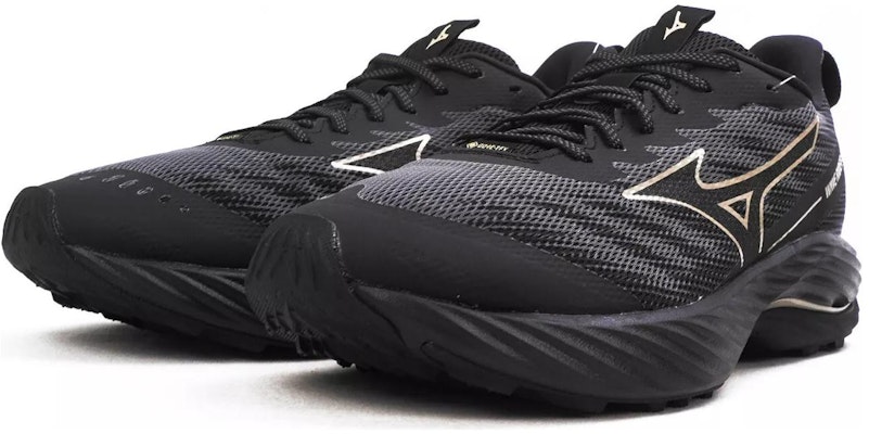(Women) Mizuno Wave Rider GORE-TEX 2 Super Wide 'Black Gold' J1GD248021 Lookbook (Women) Mizuno Wave Rider GORE-TEX 2 Super Wide 'Black Gold' J1GD248021