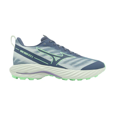 (W) Mizuno Wave Rider GORE-TEX 2 Super Wide 'Vintage Indigo Neo Mint'