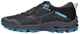 (W) 미즈노 웨이브 라이더 GTX 블랙/블루 (Mizuno Wave Rider GTX Black/Blue) J1GD217913