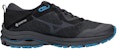 (W) 미즈노 웨이브 라이더 GTX 블랙/블루 (Mizuno Wave Rider GTX Black/Blue) J1GD217913