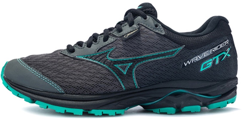 (Women) Mizuno Rider GTX Black/Green J1GD187905 Buy (Women) Mizuno Rider GTX Black/Green J1GD187905
