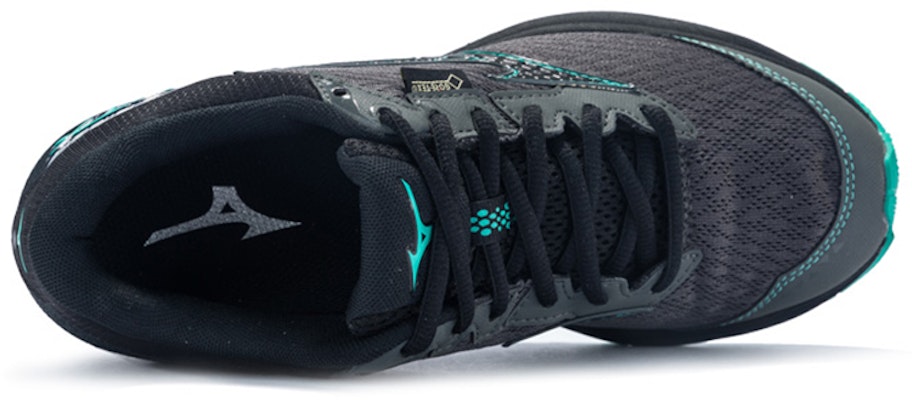(W) Mizuno Rider GTX Hitam/Hijau J1GD187905 Shop (W) Mizuno Rider GTX Hitam/Hijau J1GD187905