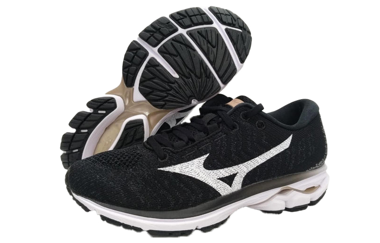 (W) Mizuno Wave Rider Waveknit 3 'Black' 圖 3