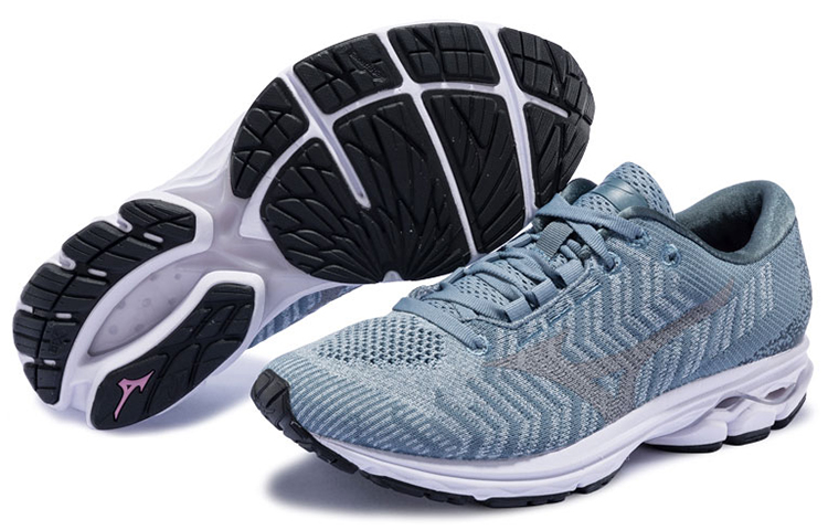 (W) Mizuno Wave Rider Waveknit 3 'Grey Blue' 圖 5
