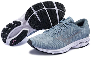Purchase (W) Mizuno Wave Rider Waveknit 3 'Gris Azul' J1GD192939