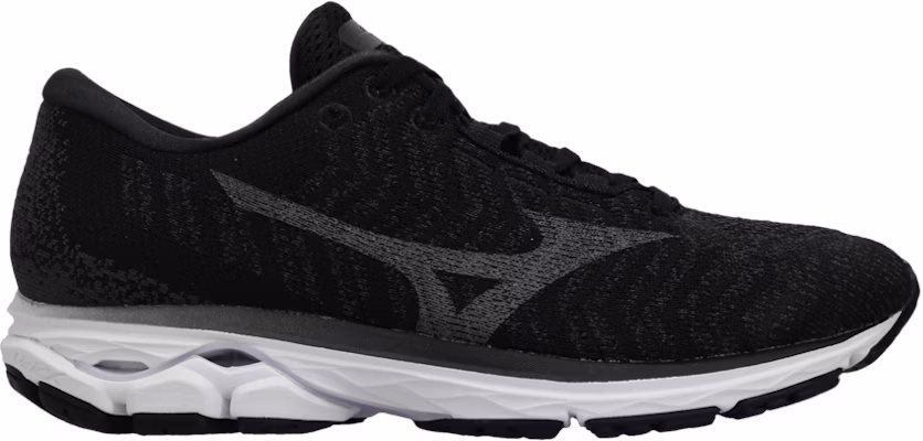 (Women) Mizuno Wave Rider Waveknit 3 Wide 'Black Grey' J1GD193109 Buy (Women) Mizuno Wave Rider Waveknit 3 Wide 'Black Grey' J1GD193109