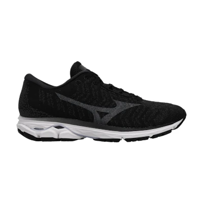 (W) Mizuno Wave Rider Waveknit 3 Wide 'Black Grey'