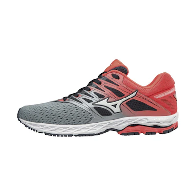 (W) Mizuno Wave Shadow 2 Wide 'Gray Red'