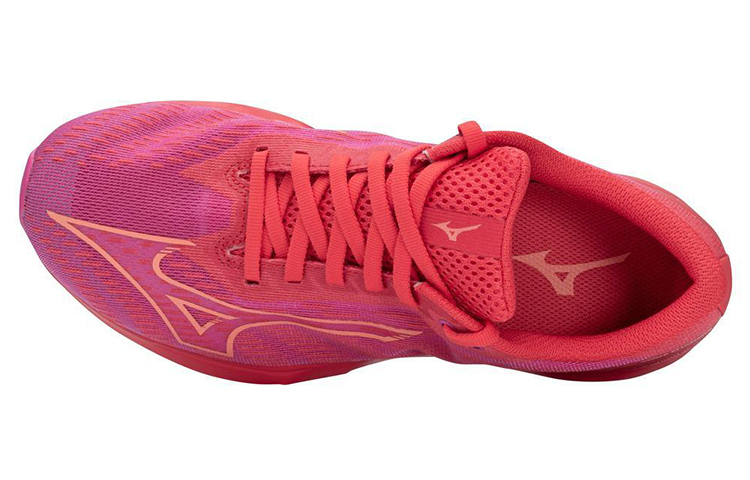 Lookbook (Women) Mizuno Wave Shadow 5 Wide 'Pink Comfort Breathable Running' J1GD219780