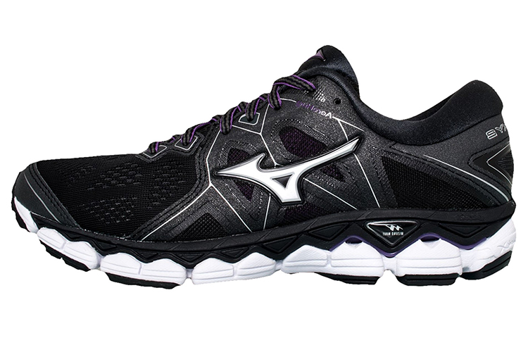 (Women) Mizuno Wave Sky 2 Cozy Wear-resistant Black White J1GD181246