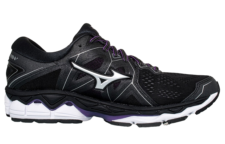 (W) Mizuno Wave Sky 2 Cozy Wear-resistant Black White 圖 2