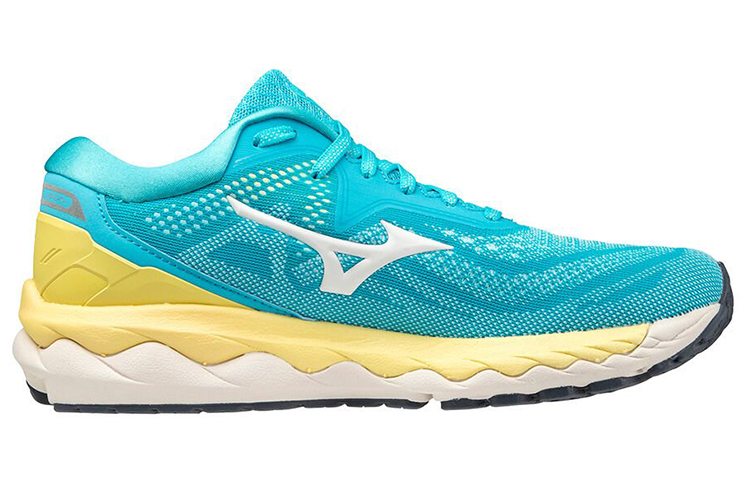 Order (Women) Mizuno Wave Sky 4 'Blue Yellow' J1GD200205
