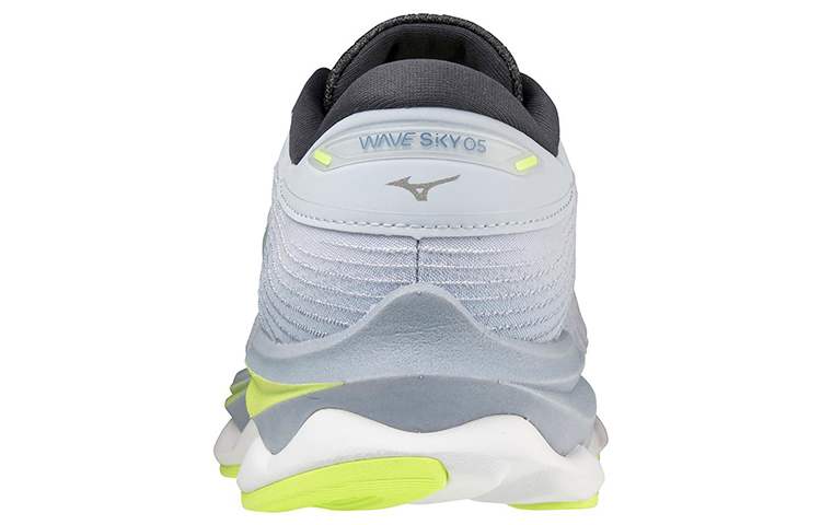 Shop (Women) Mizuno Wave Sky 5 'Light Grey' J1GD210203