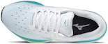Lookbook (W) Mizuno Wave Sky 5 'Putih Biru Curacao' J1GD210200