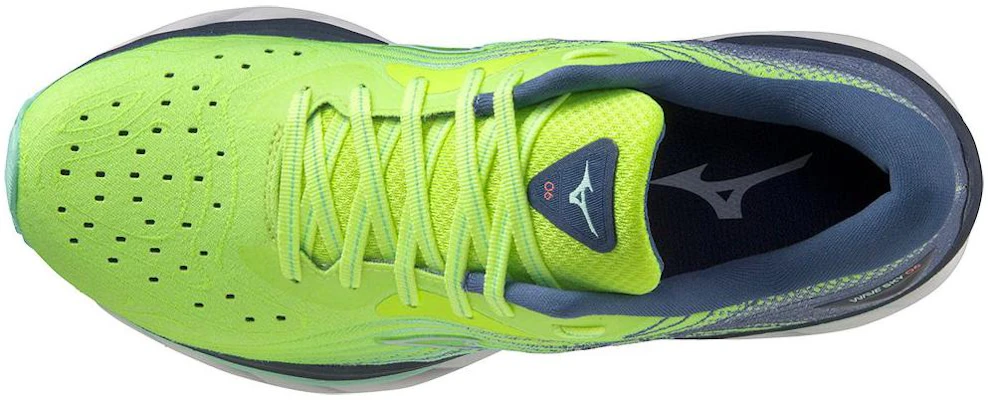 Mizuno Wave Sky 6 低筒 跑步鞋 女式 綠灰 Shop Mizuno Wave Sky 6 低筒 跑步鞋 女式 綠灰