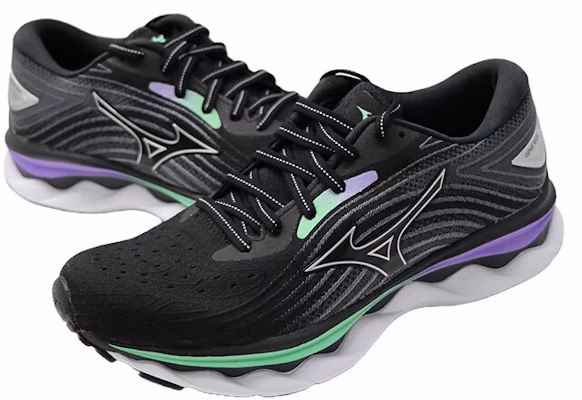 (Women) Mizuno Wave Sky 6 'Black' J1GD220275 Lookbook (Women) Mizuno Wave Sky 6 'Black' J1GD220275